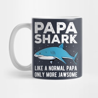 Papa Shark Only More Jawsome Fathers Day Gift Mug